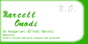 marcell onodi business card